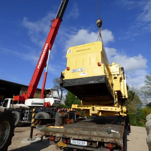levage moissonneuse batteuse 10tonnes